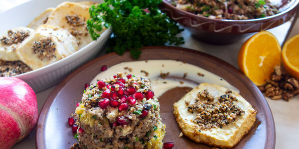 Bild von Gebackener Sellerie mit orientalischem Bulgur-Salat