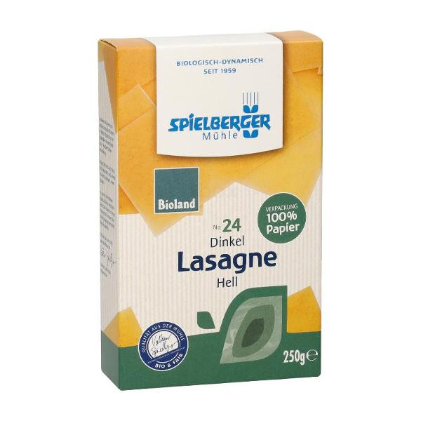 Produktfoto zu Dinkel Lasagne Platten 250g