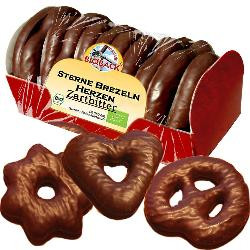 Produktfoto zu Lebkuchen Sterne Brezen Herz 175g