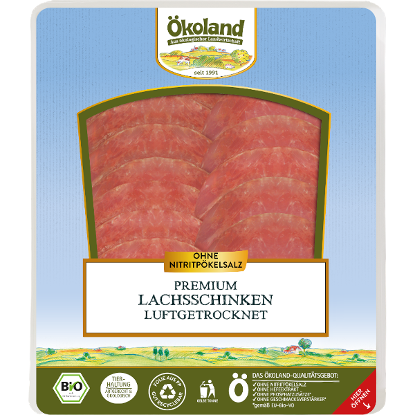 Produktfoto zu Premium LACHS Schinken luftgetrocknet