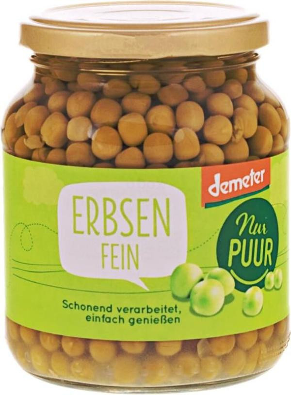 Produktfoto zu Erbsen fein 350g