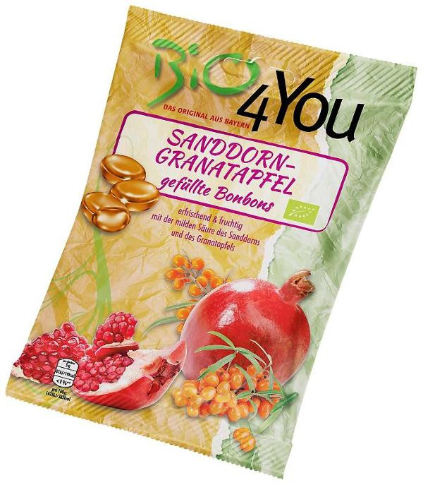 Produktfoto zu Bonbon Sanddorn Granatapfel 75g