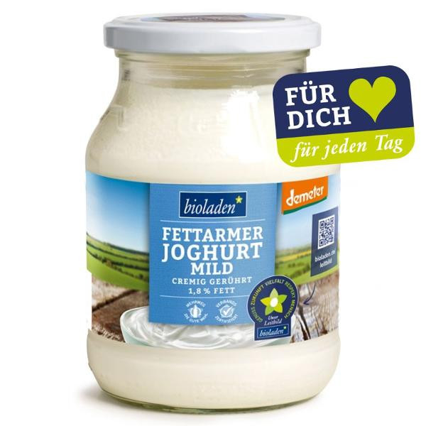 Produktfoto zu Joghurt 1,8% 500g Glas natur