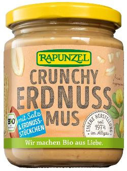 Produktfoto zu Erdnussmus Crunchy mit Salz 250g