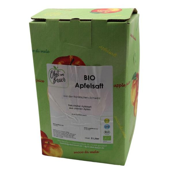 Produktfoto zu Bio Apfelsaft naturtrüb regio 5l Box