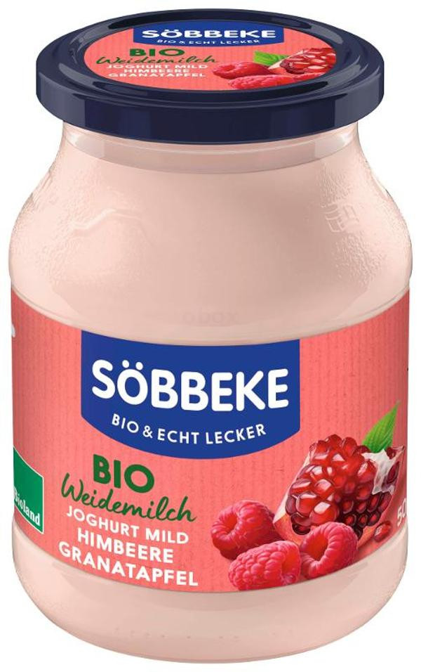 Produktfoto zu Joghurt Himbeere-Granatapfel, 3,8%, Söbekke