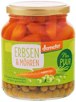 Produktfoto zu Erbsen und Möhren 350g