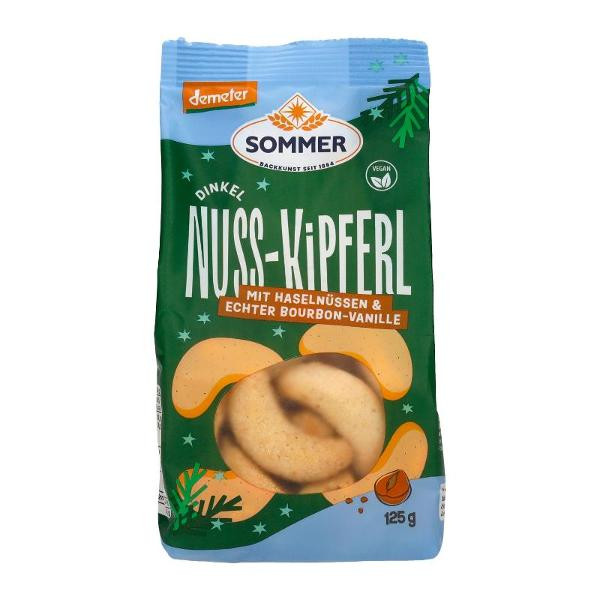 Produktfoto zu Dinkel Nusskipferl 125g