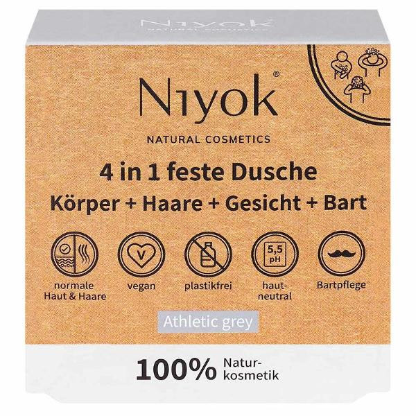 Produktfoto zu 4in1 Feste Dusche Körper Haare Bart 80g