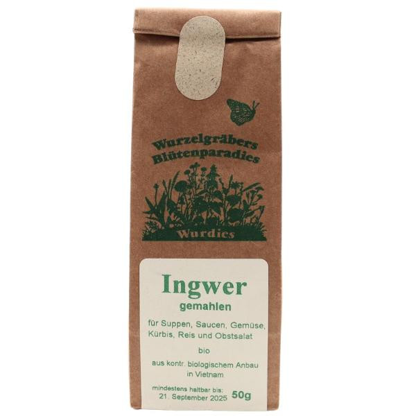 Produktfoto zu Ingwer, gemahlen 50g