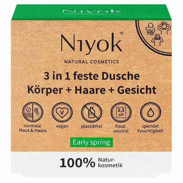 Produktfoto zu 3in1 Feste Dusche Körper Haare Gesicht 80g