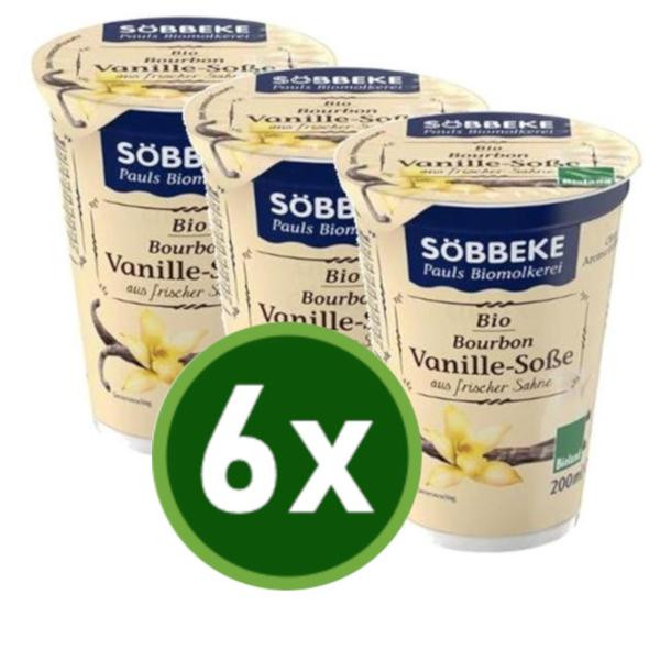 Produktfoto zu VANILLE SOßE m. Sahne 6x200g