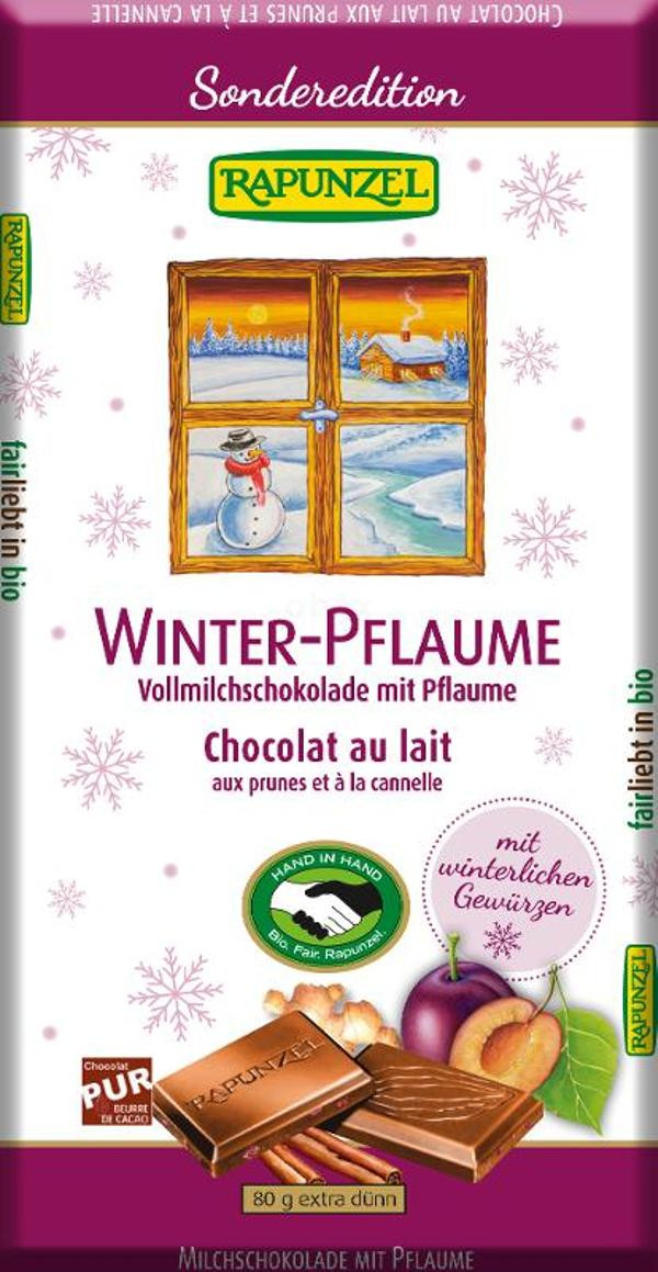 Produktfoto zu Vollmilch Schokolade Winter-Pflaume 80g