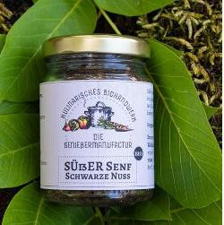 Produktfoto zu Süßer Senf schwarze Nuss 100g